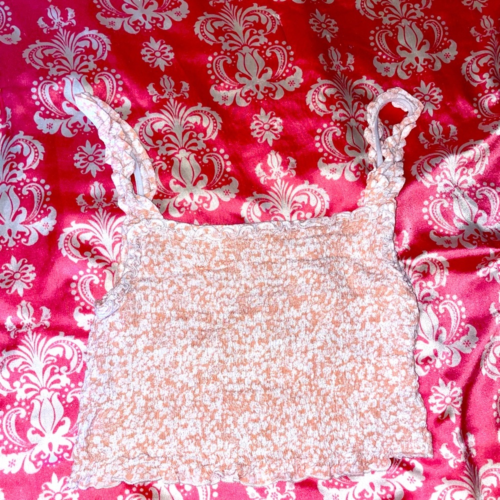 3/$20 Kiwi & punch ruched crop top